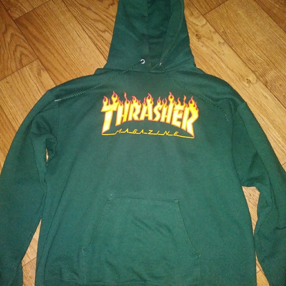 Thrasher Green Hoodie